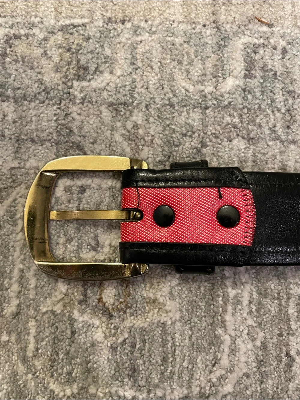 Full grain steerhide and canvas belt size 36 unisex